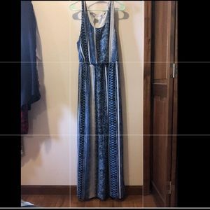Blue maxi multi colored Forever 21 plus dress